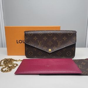 SOLD ON IG‼️ AUTHENTIC LOUIS VUITTON FELICIE POCHETTE IN MONOGRAM